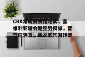 包含CBA常规赛赛程吃紧，塞维利亚转会期强势反弹，管理层满意，更衣室氛围转暖的词条-爱游戏